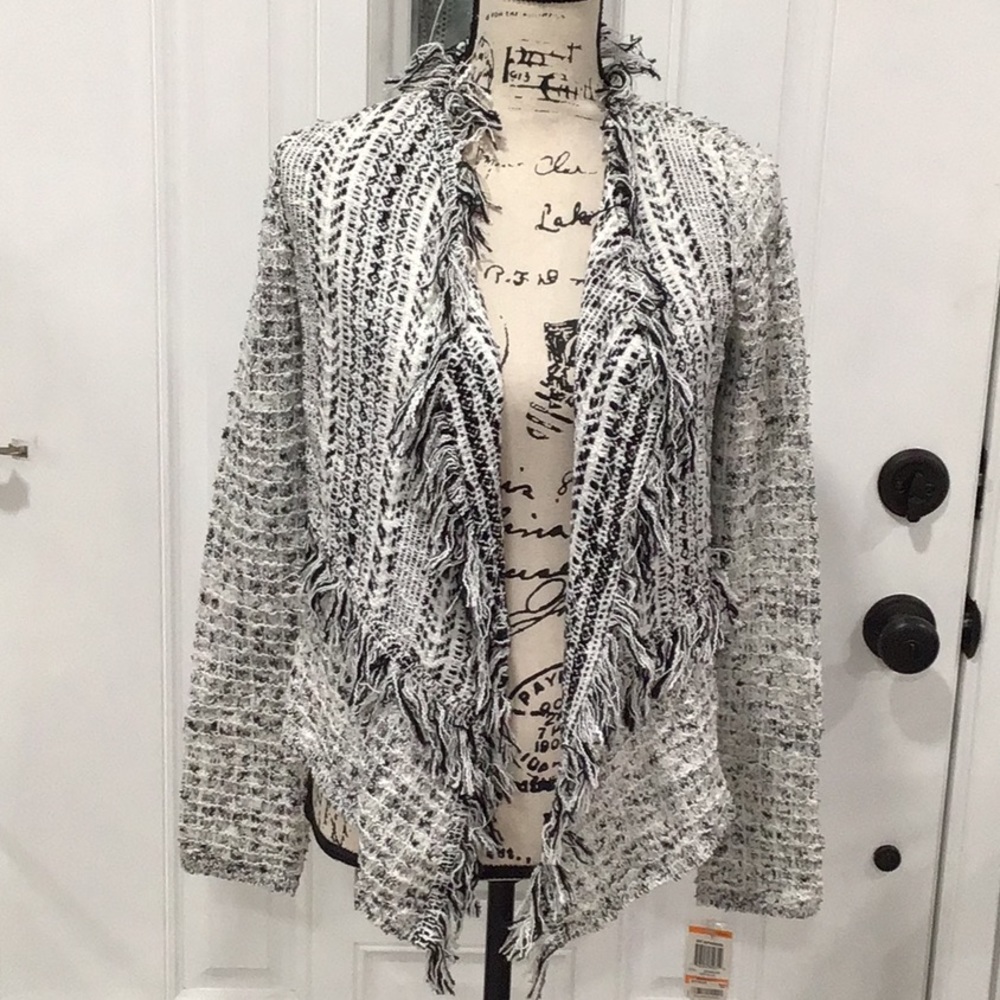 🆕 INC Tweed Blazer Open Front Long Sleeves